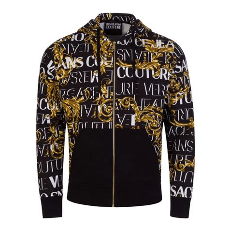 versace jeans black sweater with print versace jeans|Versace Jeans couture outlet.